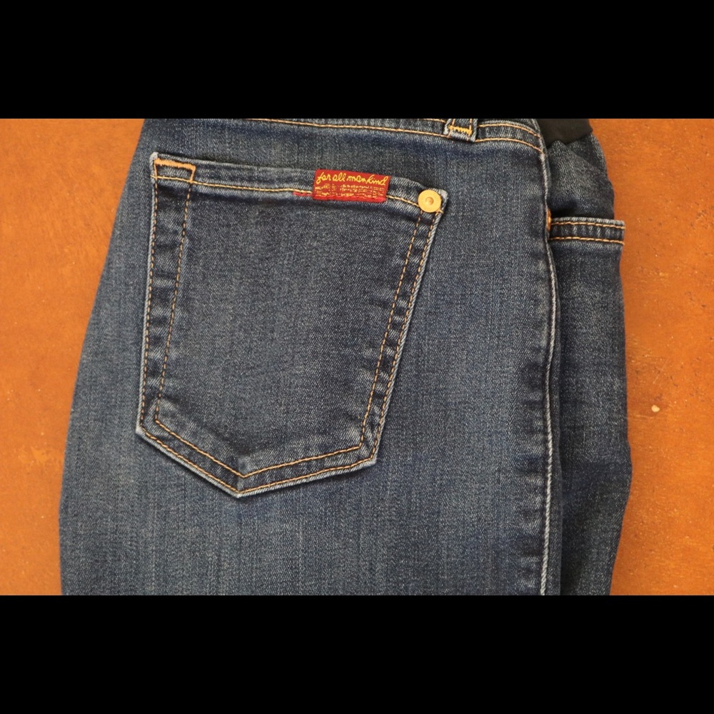 Seven for All Mankind Maternity Jeans - size 25 - Skinny Jeans with Belly Panel